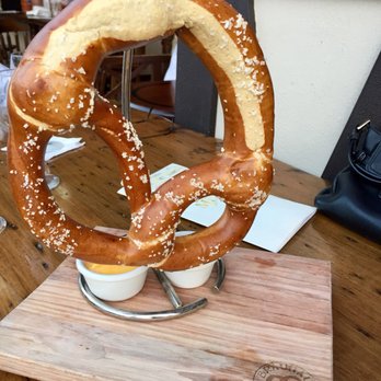 Village Bier Garten - Huge pretzel ! It was soft and salty . Yum - German Near Me - Cocoa, Florida Village Bier Garten - Huge pretzel ! It was soft and salty . Yum - German Near Me - Cocoa, Florida