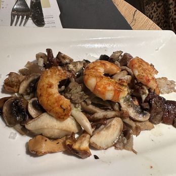 La Flauta - Mushrooms with shrimp - Tapas Bars Near Me - Barcelona, B La Flauta - Mushrooms with shrimp - Tapas Bars Near Me - Barcelona, B