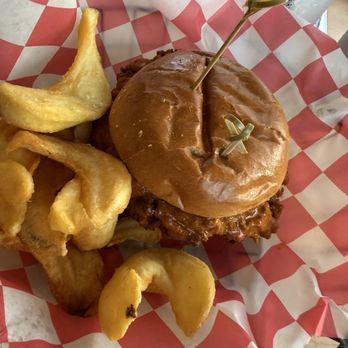 Sunsets Waterfront Dining - Mt Pleasant - Buffalo chicken sandwich - New American Near Me - Mt Pleasant, South Carolina