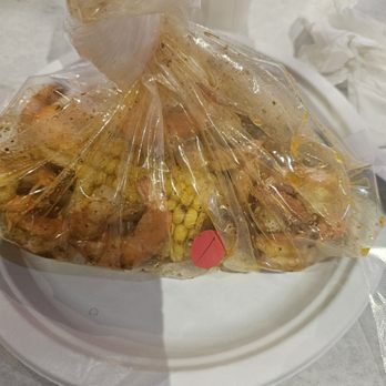 Tasty Crab House - Shrimp w/ no head bag which includes corn & potatoes - Seafood Near Me - Poughkeepsie, New York
