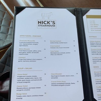 Menu photo 3 Nick’s Steakhouse York, ME Menu photo 3 Nick’s Steakhouse York, ME