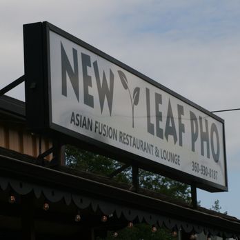 New Leaf Pho - a sign for a restaurant - Vietnamese Near Me - Poulsbo, Washington