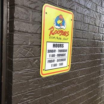 Roosters - Hours of operations. - Chicken Wings Near Me - Louisville, Kentucky