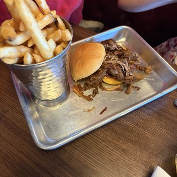 Kitchen and Rail - Pork slider and fries - Supper Clubs Near Me - Golden Valley, Minnesota
