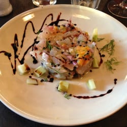 Tartare "VOLGA" dorade, haddock, avruga et tomates 8 eur
