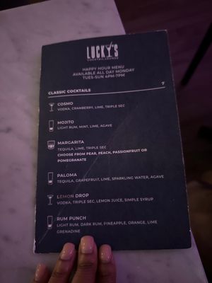 Menu photo 1 Lucky’s Cocktail Lounge Brooklyn, NY Menu photo 1 Lucky’s Cocktail Lounge Brooklyn, NY
