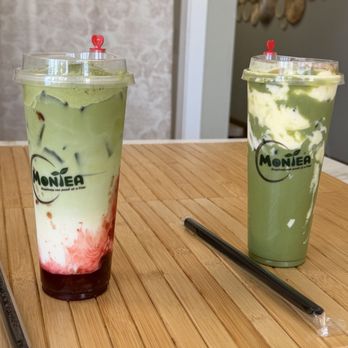 Montea Boba - Strawberry Matcha and Banana Pudding Matcha - Bubble Tea Near Me - Stockton, California Montea Boba - Strawberry Matcha and Banana Pudding Matcha - Bubble Tea Near Me - Stockton, California