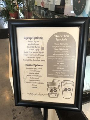 Menu photo 1 310 Coffee Los Angeles, CA Menu photo 1 310 Coffee Los Angeles, CA