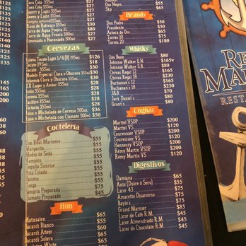 Real Marinero - Drink menu - Mexican Near Me - Tequila, JAL Real Marinero - Drink menu - Mexican Near Me - Tequila, JAL