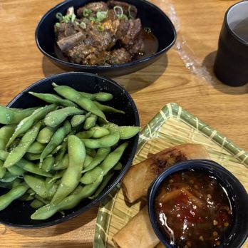 Dumpling World - Edamame and egg rolls - Chinese Near Me - Austin, Texas