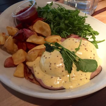 Root Down DIA - Croque Madame Benedict - New American Near Me - Denver, Colorado