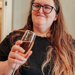 Complimentary champagne. Complimentary champagne.