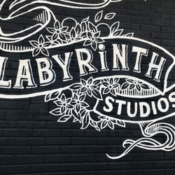 Labyrinth Studios - Sign on outside of store