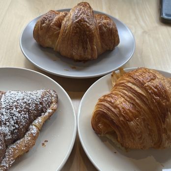 Arsicault - Almond croissant (left) and two ham and cheese croissants - Bakeries Near Me - San Francisco, California