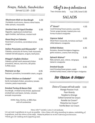 Menu photo 5 6th Street Cafe Milwaukee, WI