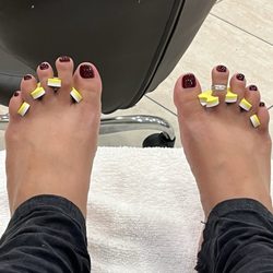 Mademoiselle Nails & Spa - Deluxe pedi, scrub and callus removal.