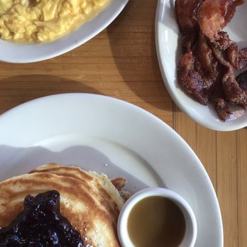 Clinton St. Baking - Wild Maine Blueberry Pancakes Sugar Bacon Burger - Bakeries Near Me - New York, New York