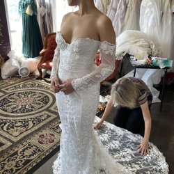 The Cinderella Cellar - Needed alterations done on my dress. had less than 2 months before my wedding she was able to fit me in her schedule! Ty!