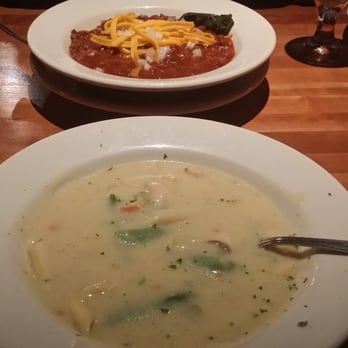 J. Alexander's - Chilli (only available on Saturdays) Chicken pasta soup (BOMB.COM) - New American Near Me - Oak Brook, Illinois