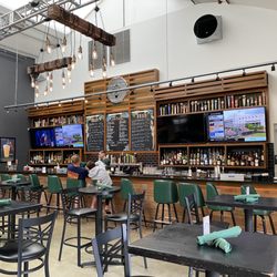 Worcester Beer Garden & Taproom - The bar inside the big tent