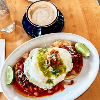 Egg - Mexican slinger with chorizo and vanilla latte - Breakfast & Brunch Near Me - Saint Louis, Missouri Egg - Mexican slinger with chorizo and vanilla latte - Breakfast & Brunch Near Me - Saint Louis, Missouri