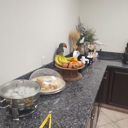 Only four items. Fruit, boiled eggs, mini muffins and waffles. Oh and juice. Only four items. Fruit, boiled eggs, mini muffins and waffles. Oh and juice.