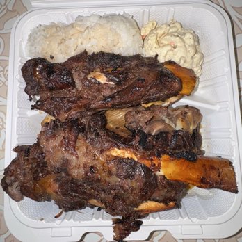 Matiki Island BBQ - 1. Beef Rib Plate (Sam's Plate) - Hawaiian Near Me - Anaheim, California Matiki Island BBQ - 1. Beef Rib Plate (Sam's Plate) - Hawaiian Near Me - Anaheim, California