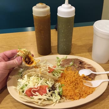 Aranda's Tacos - Taco plate dinner, yummm! - Mexican Near Me - Oswego, Illinois