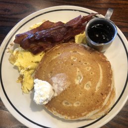 Buttermilk Pancakes with Eggs & Bacon Buttermilk Pancakes with Eggs & Bacon