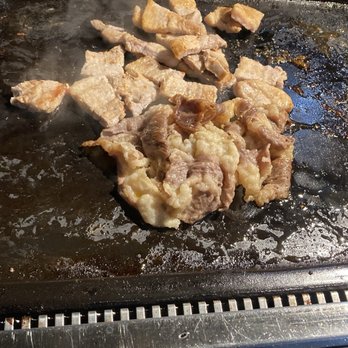 Star BBQ - Getting the pork belly crispy - Korean Near Me - Garden Grove, California Star BBQ - Getting the pork belly crispy - Korean Near Me - Garden Grove, California