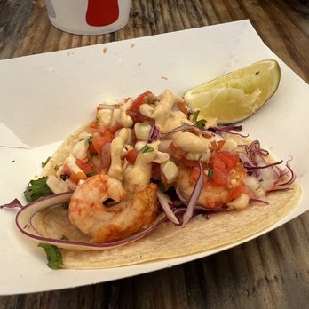 Deckhand Dave's Fish Tacos - Shrimp tacos with spicy dressing - Food Trucks Near Me - Juneau, Alaska Deckhand Dave's Fish Tacos - Shrimp tacos with spicy dressing - Food Trucks Near Me - Juneau, Alaska