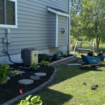 Mario’s Landscape - a wheelbarrow in a garden - Landscaping Near Me