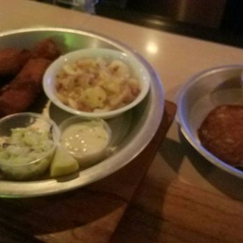 Belly Up Bar - Breaded Cod 3 piece dinner w/ side of pancakes..YUM! - Dive Bars Near Me - Menomonee Falls, Wisconsin