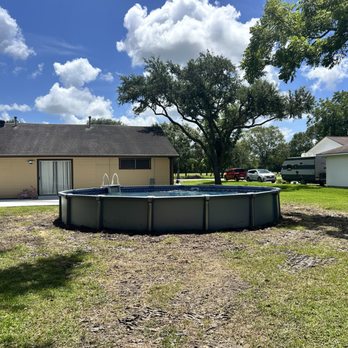 HTX Pools - Semi Inground pool build - Pool Cleaners Near Me