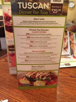 Menu photo 7 Olive Garden Italian Restaurant Montclair, CA