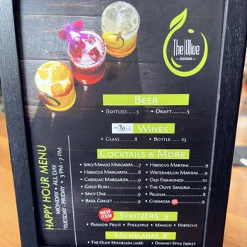 The Olive Restobar - Menu 9/2026 - Mediterranean Near Me - Downey, California The Olive Restobar - Menu 9/2026 - Mediterranean Near Me - Downey, California