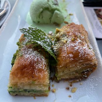 The Olive Restobar - Pistachio Baklava - Mediterranean Near Me - Downey, California