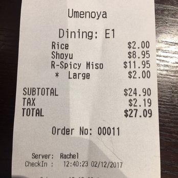 Umenoya - Over price, I'd have to say. - Ramen Near Me - Torrance, California