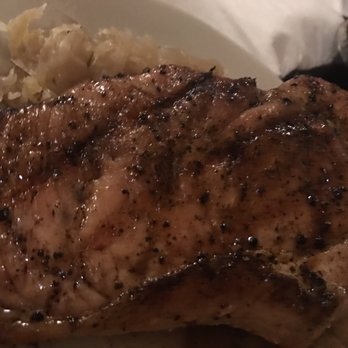 Chopping Block Steakhouse - Pork chop! Yum! - Steakhouses Near Me - Mena, Arkansas