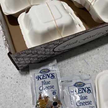 Pigs On A Wing - Kens blue cheese salad dressing, boxed wings. - Southern Near Me - Lindenhurst, New York Pigs On A Wing - Kens blue cheese salad dressing, boxed wings. - Southern Near Me - Lindenhurst, New York
