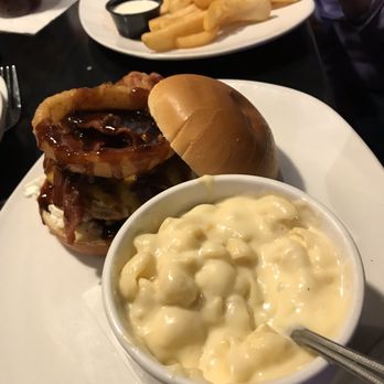 Social House 103 - Drunk guy burger, cream cheese, onion rings bacon and a bourbon sauce. - Bars Near Me - Dundee, Michigan Social House 103 - Drunk guy burger, cream cheese, onion rings bacon and a bourbon sauce. - Bars Near Me - Dundee, Michigan