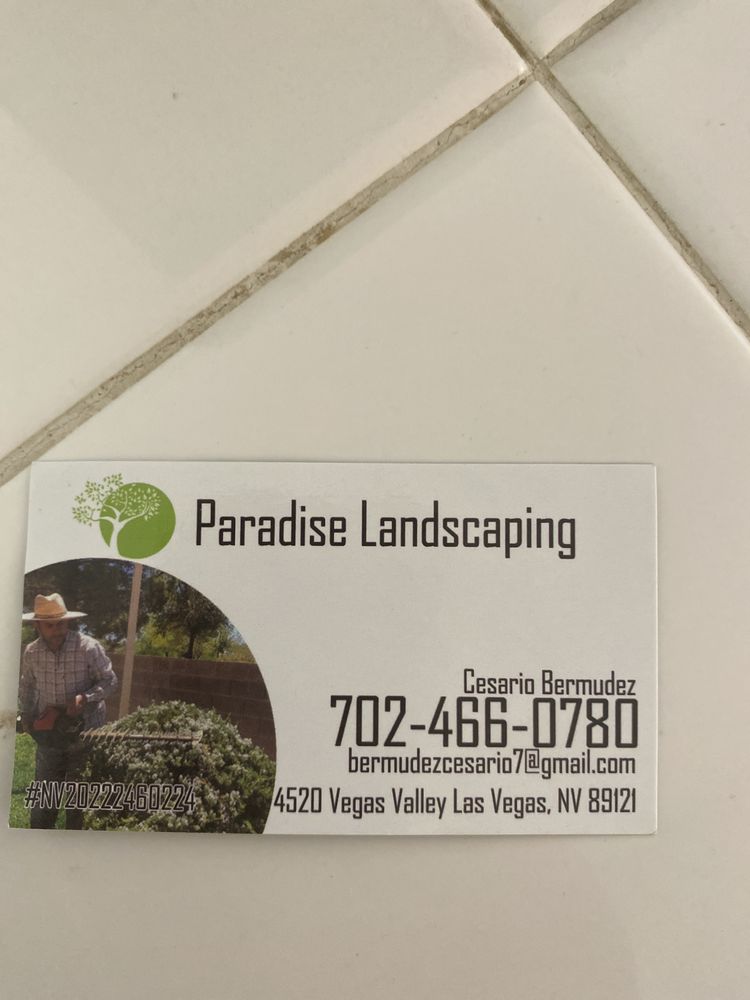 PARADISE LANDSCAPING - 4520 E Vegas Valley Dr, Las Vegas, Nevada ...