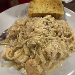 Seafood pasta.