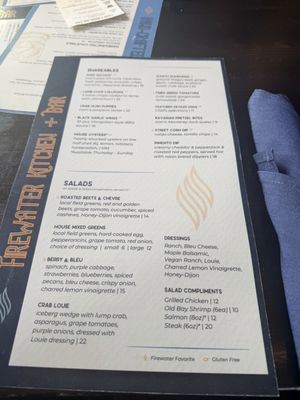 Menu photo 2 Firewater Kitchen + Bar Oakland, MD