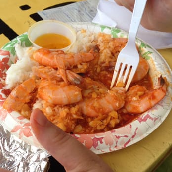Shrimp Shack - Medium spice garlic shrimp. So messy yet delicious! - Seafood Near Me - Hauula, Hawaii Shrimp Shack - Medium spice garlic shrimp. So messy yet delicious! - Seafood Near Me - Hauula, Hawaii