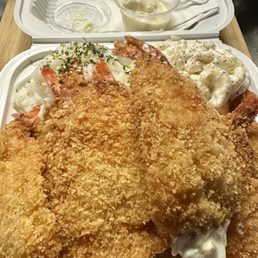 Fried shrimp plate