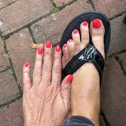 Structured gel mani - Thai chili red! Structured gel mani - Thai chili red!