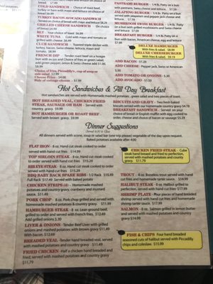 Menu photo 7 Mom's Cafe Salina, UT