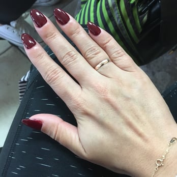 Secrets Spa and Nails - Almost shape. Acrylics. Done by the guy in the first chair when you come in. Best place. - Nail Salons Near Me - Doral, Florida