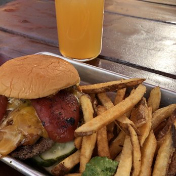 Dinosaur Bar-B-Que - Impossible burger- not good.  Great fries!  Great IPA Prison city Mass Riot - wow, deserves it's great rating - Barbeque Near Me - Syracuse, New York